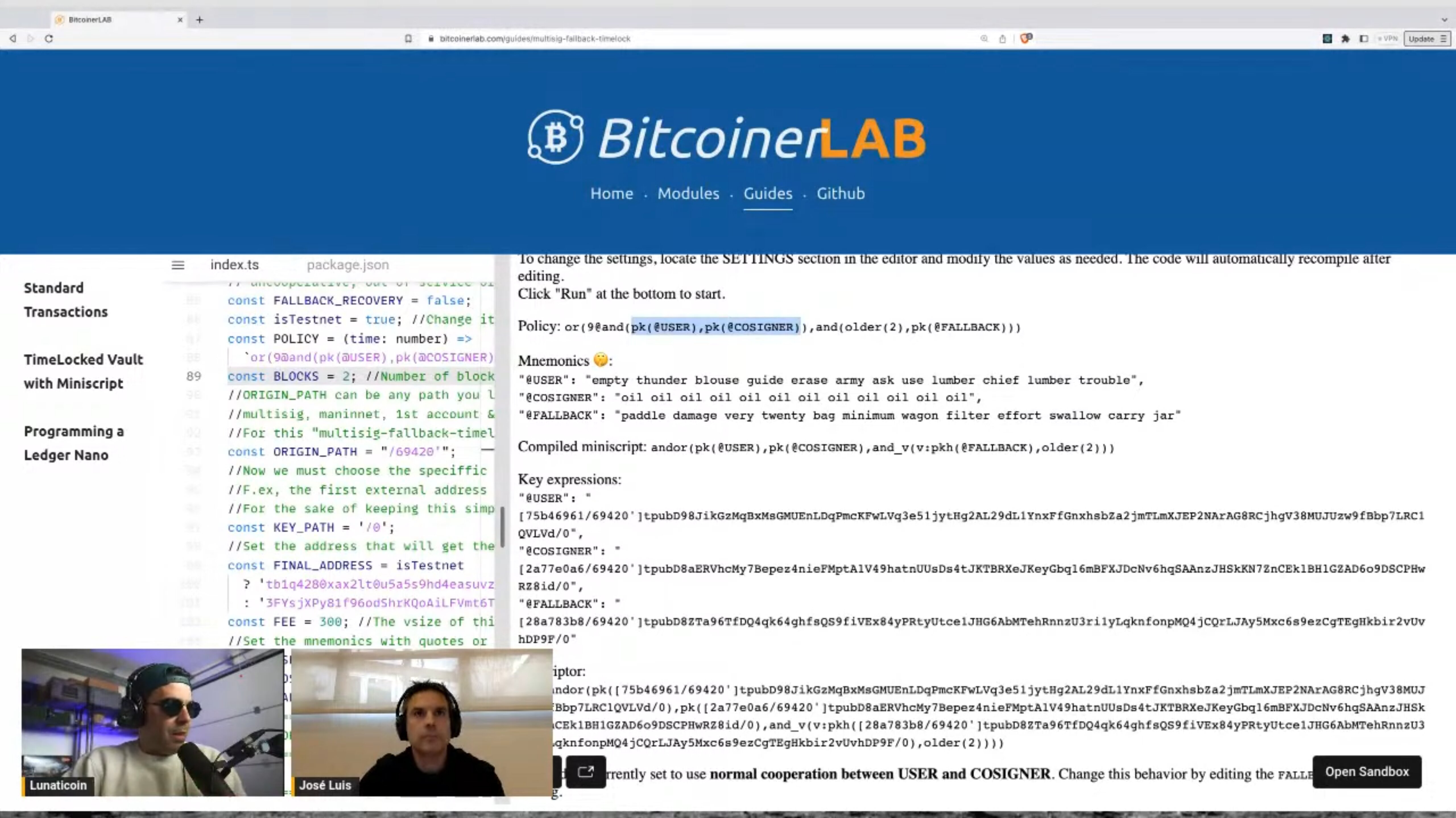 Coding with Lunaticoin